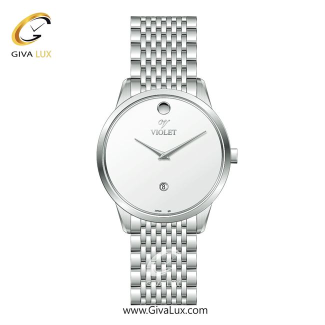 ساعت مچی اورجینال مردانه ویولت VIOLET نقره ای | نقره ای| نقره ای| کد رفرنس 0550